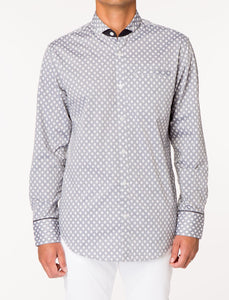 TYPHO Printed Long Sleeve Woven Shirt