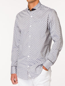 TYPHO Printed Long Sleeve Woven Shirt