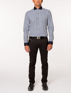 BINKS Classic Long Sleeve Woven Plaid Shirt