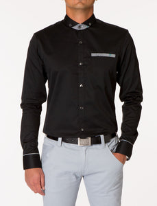 JARR Long Sleeve Solid Woven Shirt